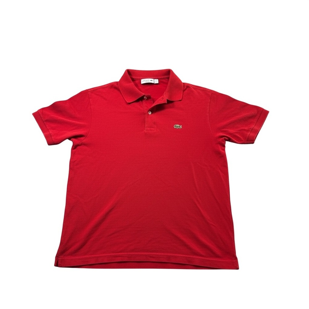 Lacoste Men's Classic Fit L.12.12 Pique Polo Shirt Red XL Preppy Casual